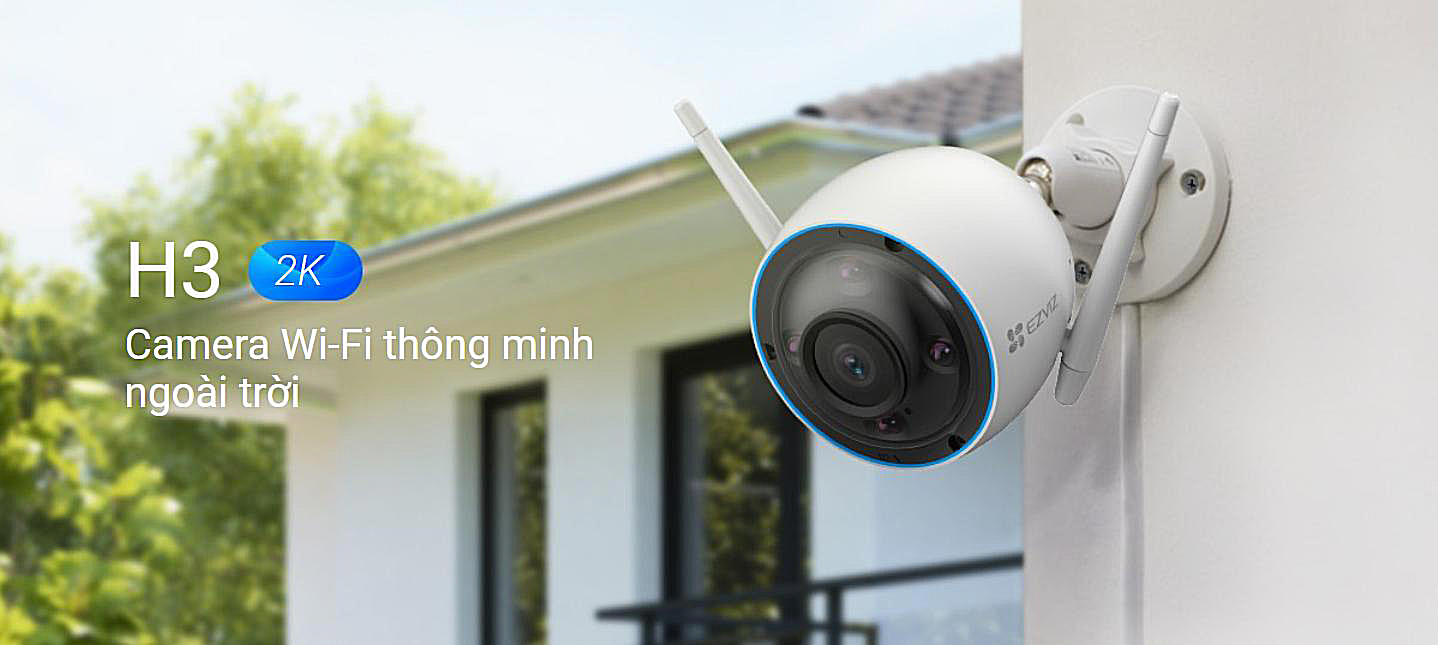 Camera năng lượng mặt trời JD-8040A2 Camera Ezviz H3 độ phân giải 2K AI thông minh