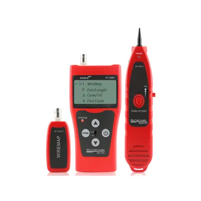 NF-308S Bộ Test Dây, Đo Chiều Dài, Dò Dây Có Màn Hình LCD: cáp mạng, cáp thoại, cáp đồng trục