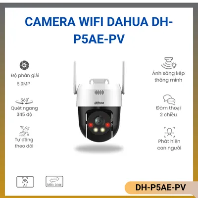 Camera wifi Dahua DH-P5AE-PV (Máy quét wifi 5MP)