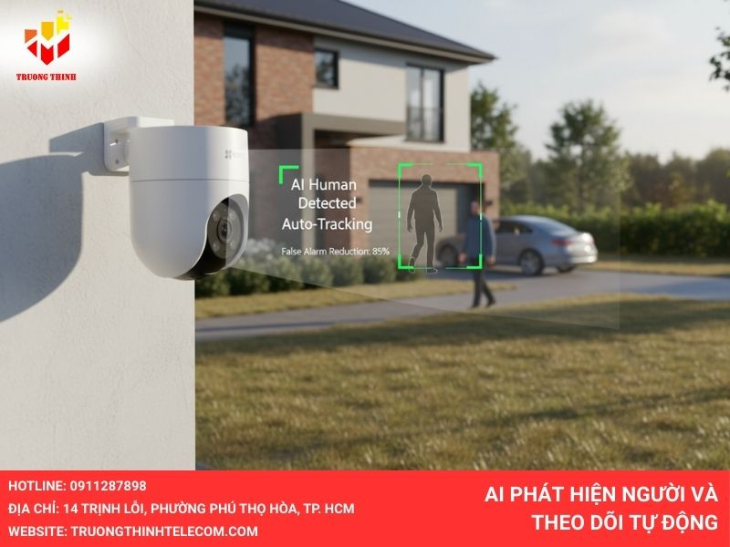 AI phát hiện người và theo dõi tự động