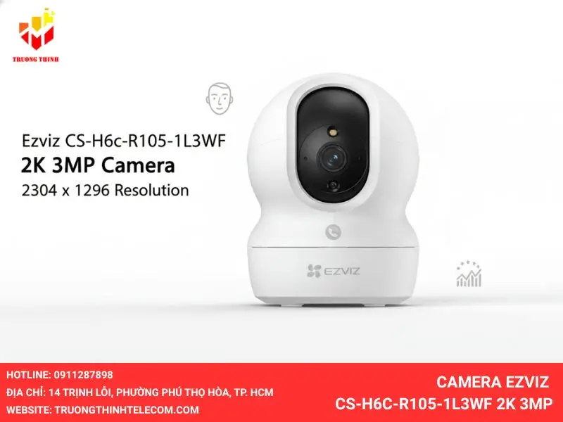 Camera Ezviz CS-H6c-R105-1L3WF 2K 3MP