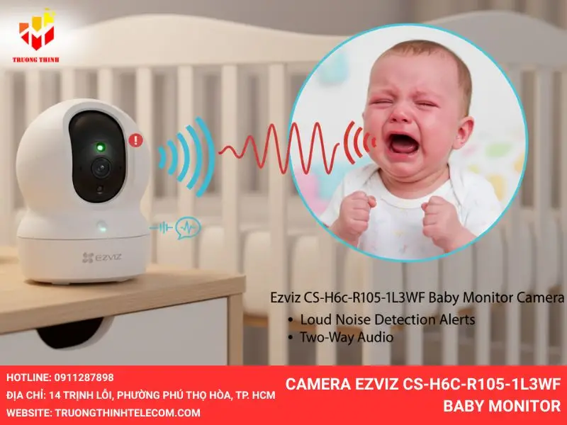 Camera Ezviz CS-H6c-R105-1L3WF baby monitor