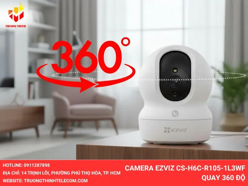 Camera Ezviz CS-H6c-R105-1L3WF quay 360 độ