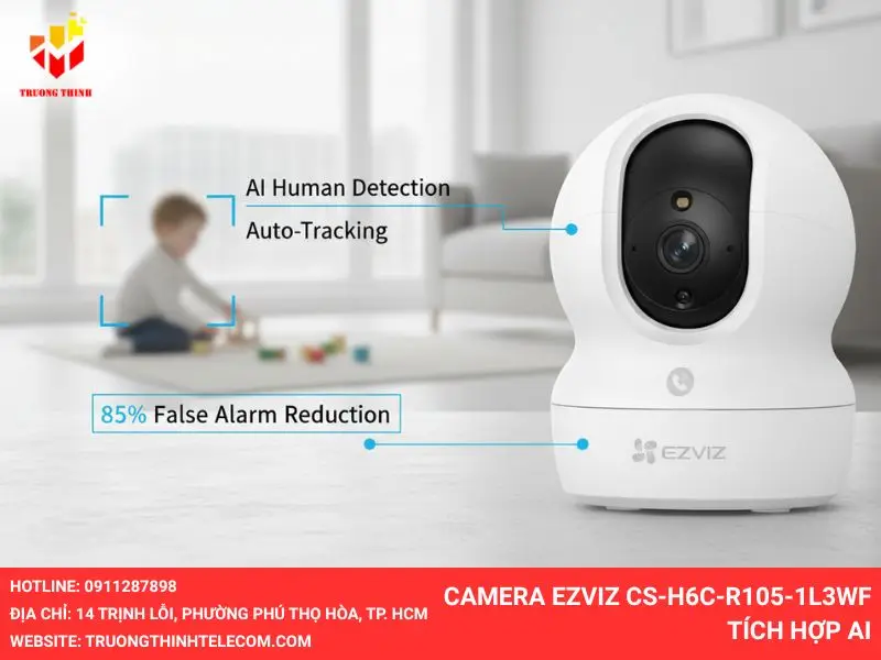 Camera Ezviz CS-H6c-R105-1L3WF tích hợp AI