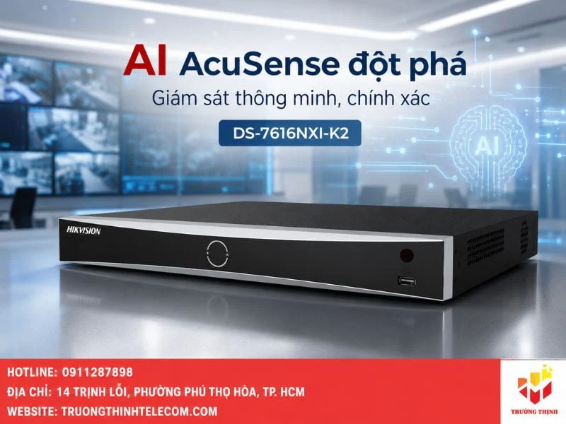 Công nghệ AI AcuSense đột phá trên đầu ghi DS-7616NXI-K2