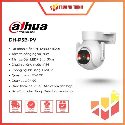 Camera quay quét wifi Dahua DH-P5B-PV 5MP