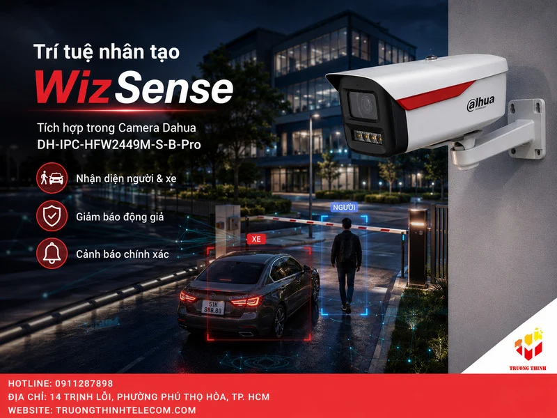 Trí tuệ nhân tạo WizSense tích hợp trong Camera Dahua DH-IPC-HFW2449M-S-B-Pro
