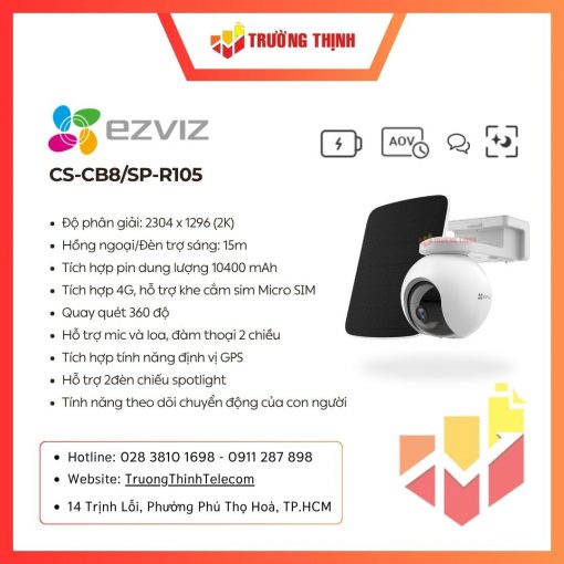 Camera Pin CB8 Ezviz CS-CB8/SP-R105(3MP Type-C)