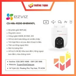 Camera WiFi quay quét 4K Ezviz CS-H8c-R200-8H8WKFL