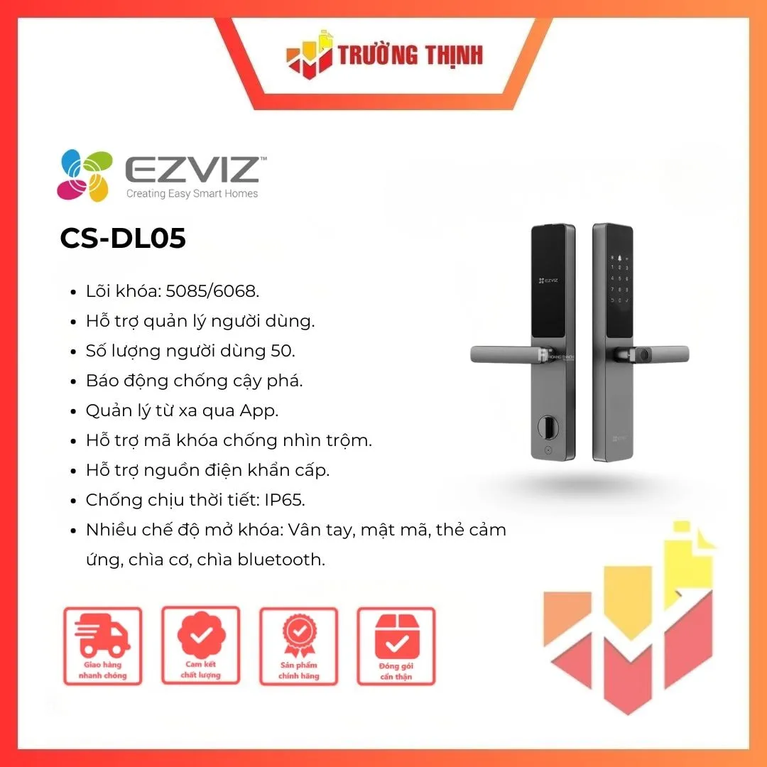 Khóa cửa vân tay thông minh Ezviz DL05