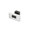 Đầu nối HDMI âm tường bằng nhựa bẻ góc 90 độ màu đen Ugreen 20318