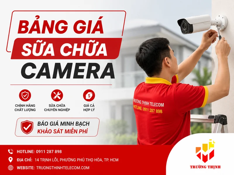 Bảng giá sửa chữa camera