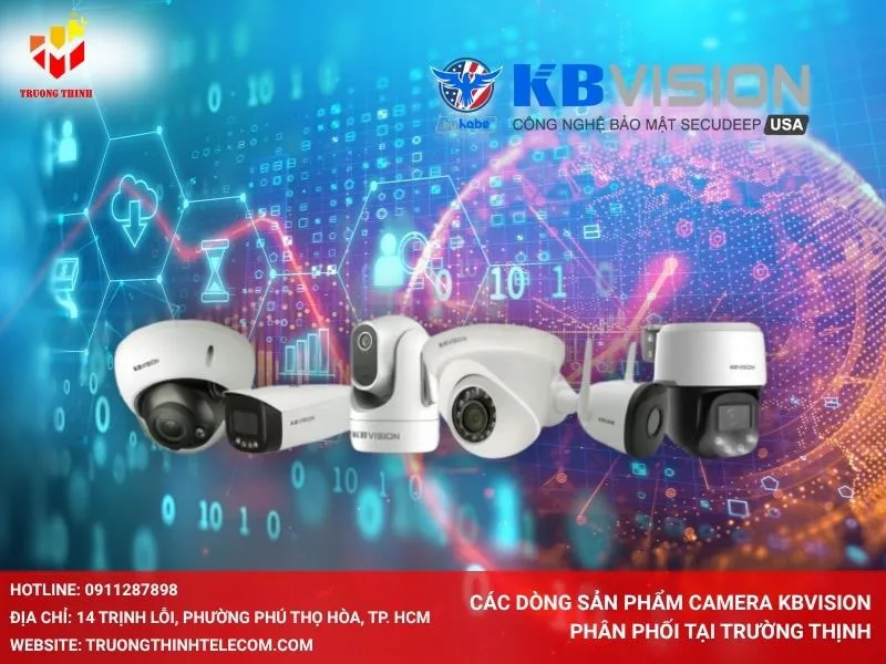 Các dòng sản phẩm camera Kbvision phân phối tại Trường Thịnh
