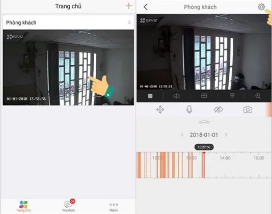 Vào phần cài đặt để tùy chỉnh