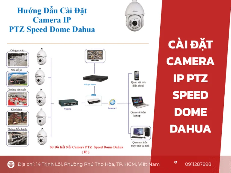 Cài Đặt Camera IP PTZ Speed Dome Dahua