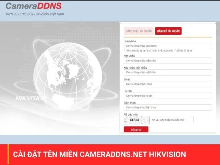 Cài đặt tên miền cameraddns.net Hikvision