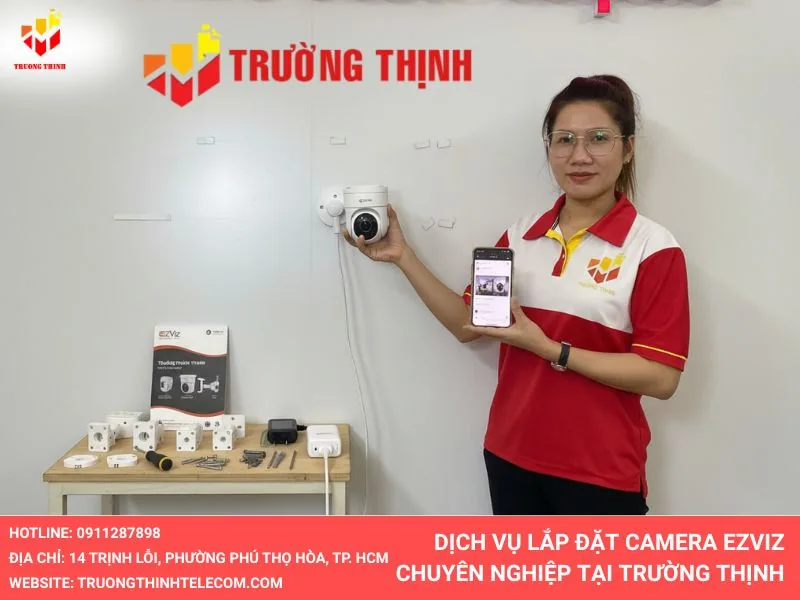 Dịch vụ lắp đặt camera Ezviz chuyên nghiệp tại trường thịnh