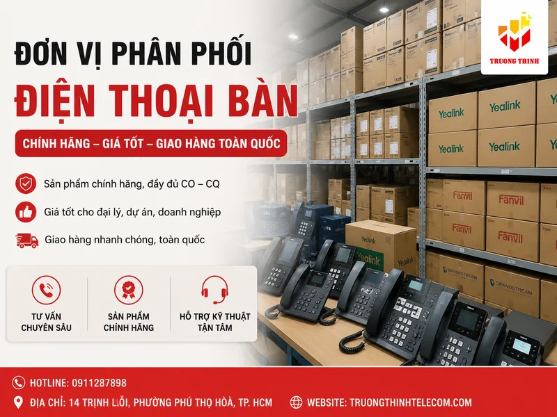 Đơn vị phân phối điện thoại bàn chính hãng, giá tốt, giao hàng toàn quốc