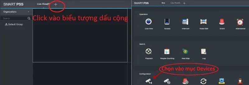 Chọn Device