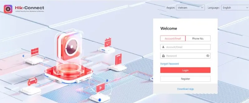 Truy cập Hik-Connect