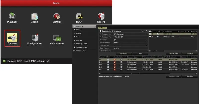 Hướng dẫn sử dụng đầu ghi hình Hikvision thêm camera IP vào đầu ghi hình