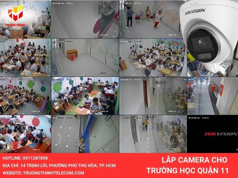 Lắp đặt camera cho trường học quận 11