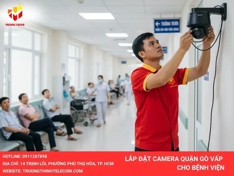 Lắp đặt camera giám sát cho bệnh viện gò vấp