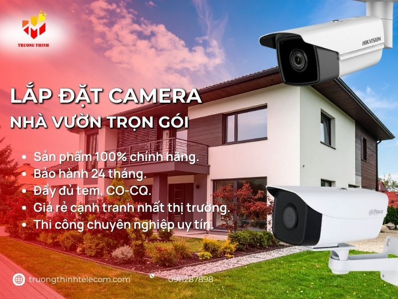 Lắp đặt camera nhà vườn