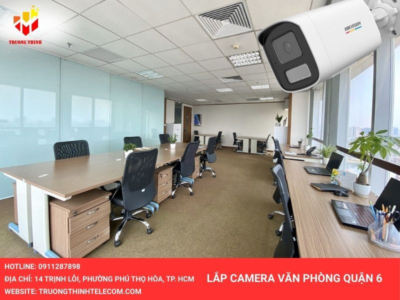 Lắp đặt camera giám sát cho văn phòng công ty ở quận 6