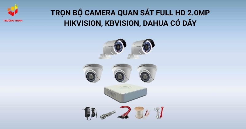 Trọn bộ camera quan sát Full HD 2.0MP