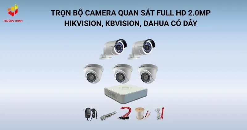 Trọn bộ camera quan sát Full HD 2.0MP