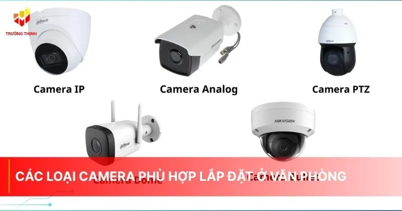 Các loại camera phù hợp lắp đặt ở văn phòng