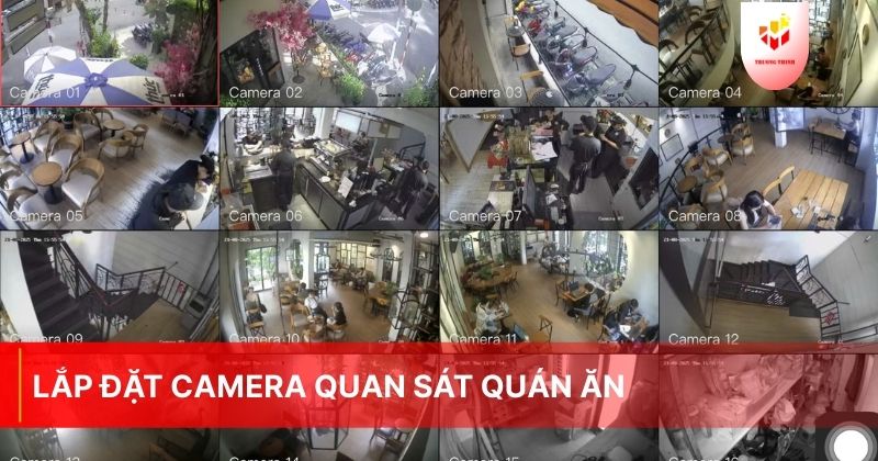 Lắp đặt camera quan sát quán ăn