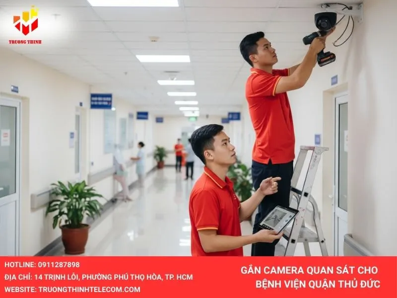 Lắp đặt camera tại bệnh viện Thủ Đức