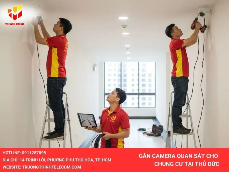 Lắp đặt camera tại chung cư ở Thủ Đức