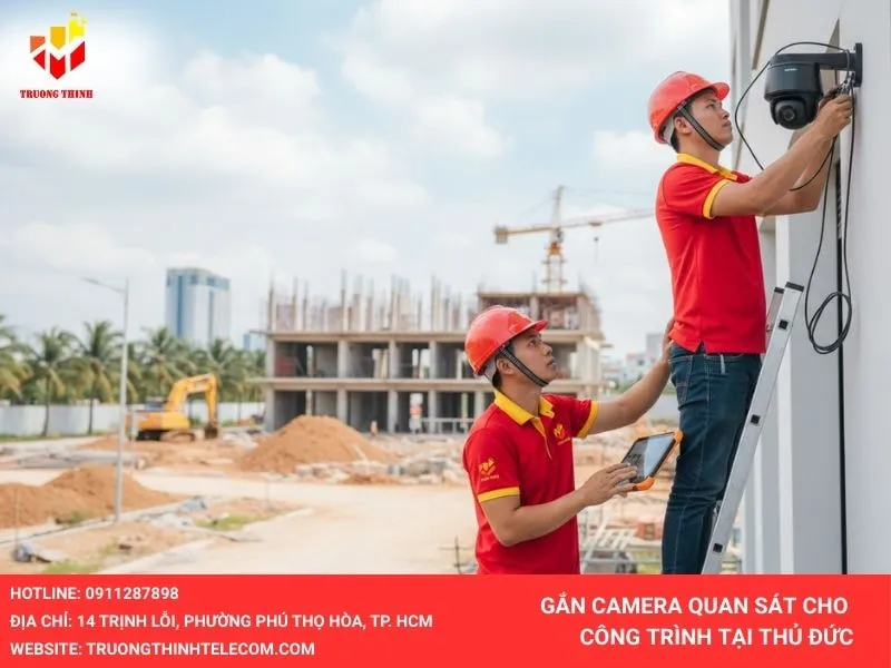 Lắp đặt camera tại công trình ở Thủ Đức
