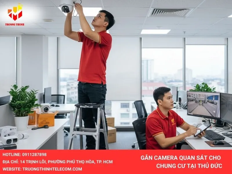 Lắp đặt camera tại văn phòng ở Thủ Đức