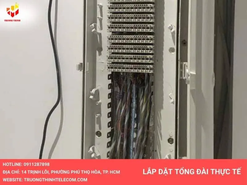 Lắp đặt tổng đài thực tế