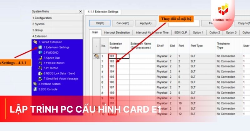 LẬP TRÌNH PC CẤU HÌNH CARD E1