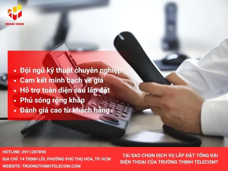 Lợi ích nên chọn dịch vụ lắp đặt tổng đài điện thoại Trường Thịnh