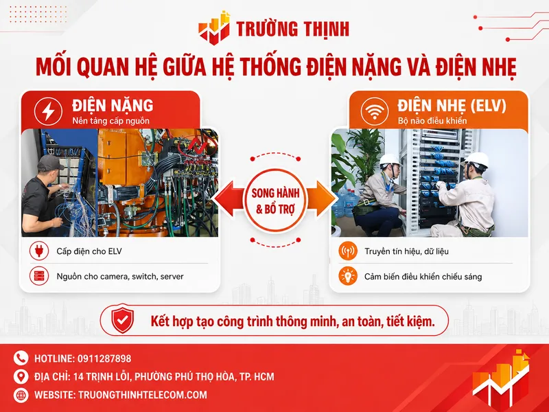 Mối quan hệ giữa hệ thống điện nặng và điện nhẹ