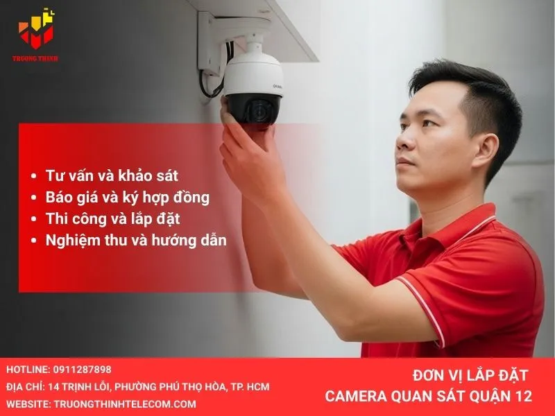 Quy trình lắp đặt camera quận 12