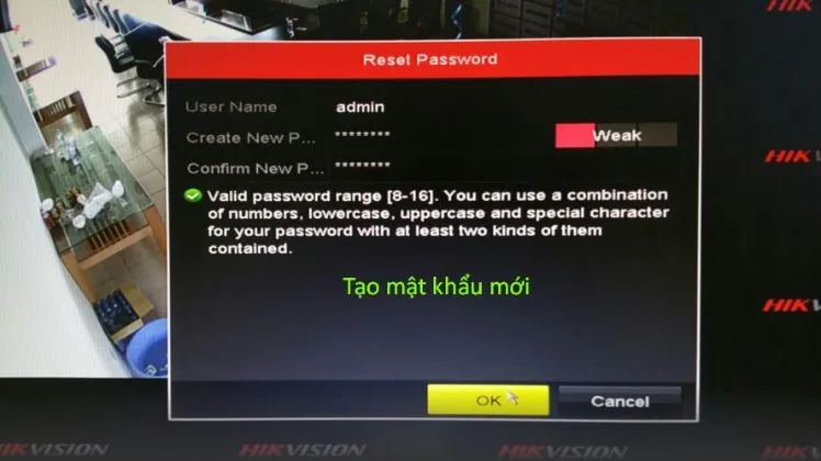 Nhập mật khẩu mới