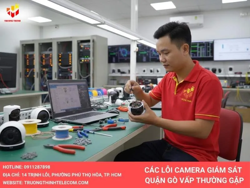 Sửa nhiều lỗi camera giám khác nhau cho khách ở gò vấp
