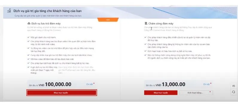 Nhấn mua trực tiếp