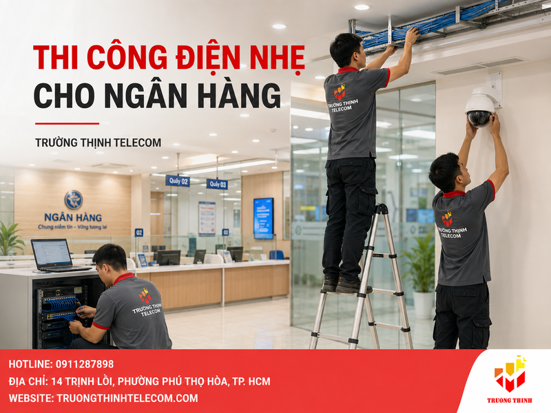 Thi công điện nhẹ cho ngân hàng