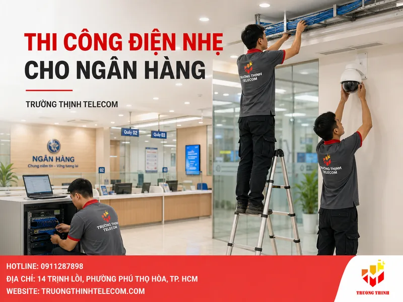 Thi công điện nhẹ cho ngân hàng