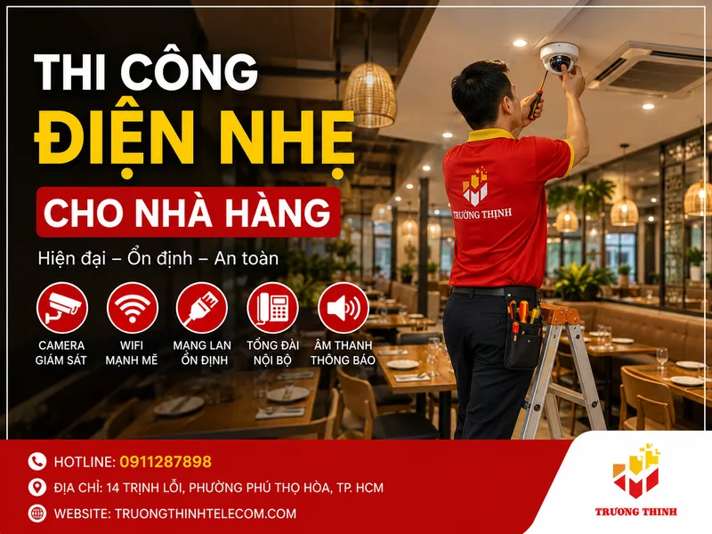 Thi Công Điện Nhẹ Cho Nhà hàng