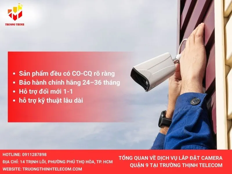 Tổng quan dịch vụ lắp đặt camera quan sát tại quận 9