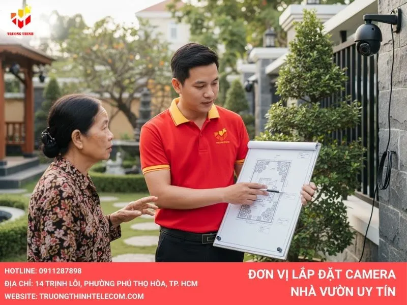 Trường Thịnh lắp đặt camera nhà vườn uy tín